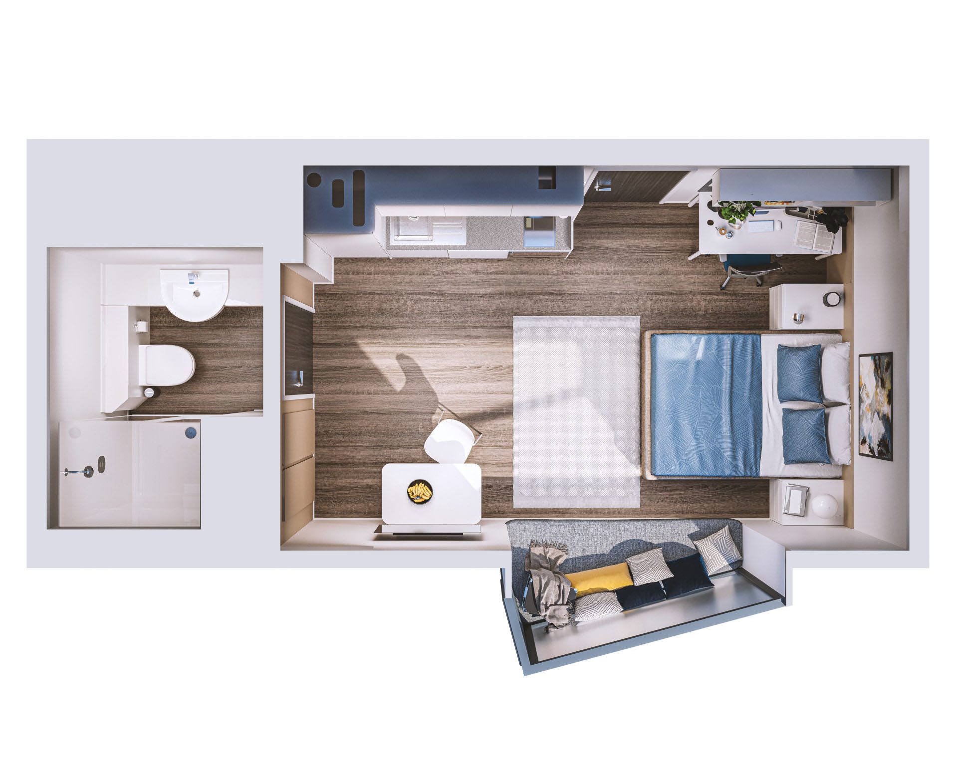 Unilfe Bargate House Modular Student Accommodation - Floor Plan