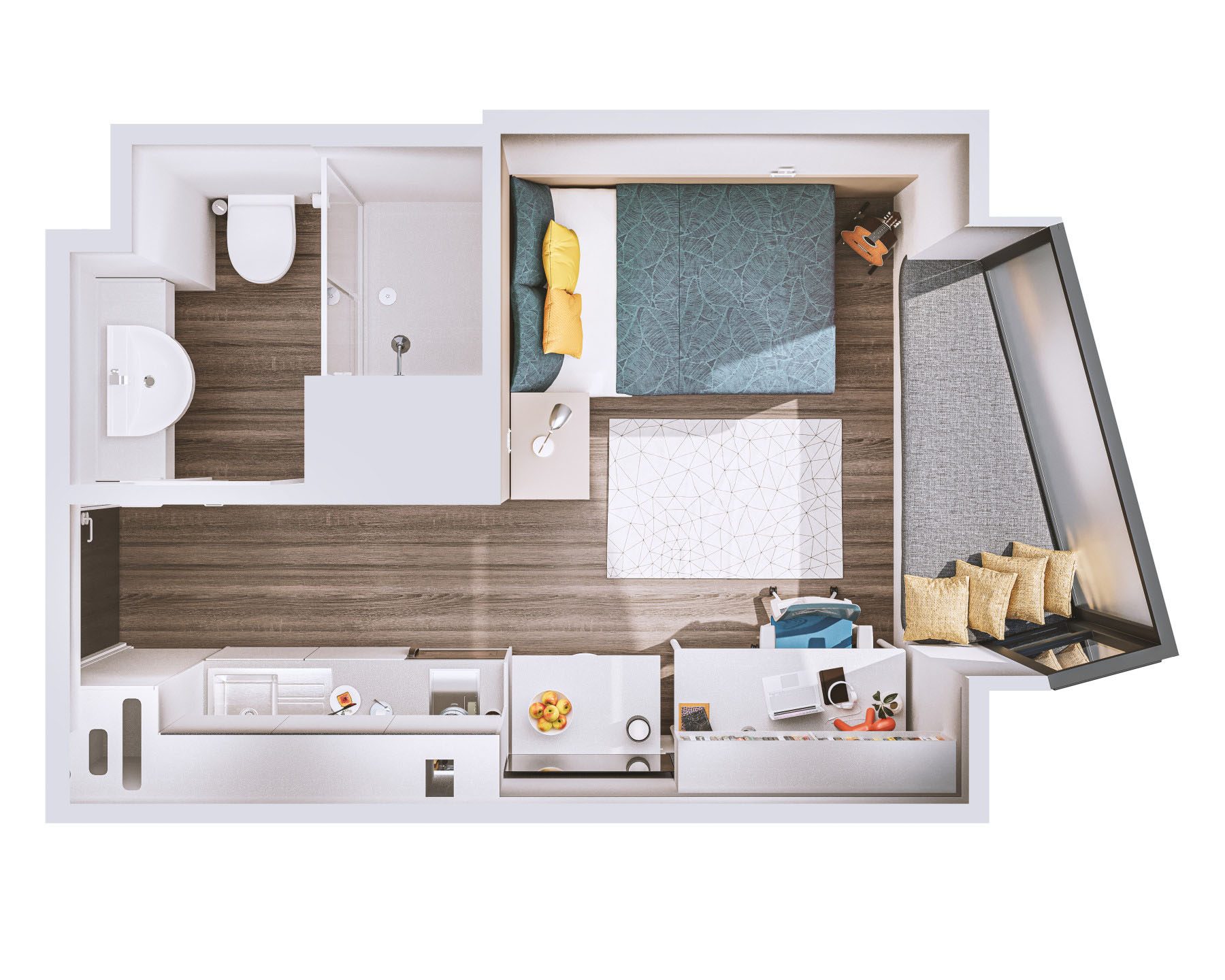 Unilfe Bargate House Modular Student Accommodation - Floor Plan