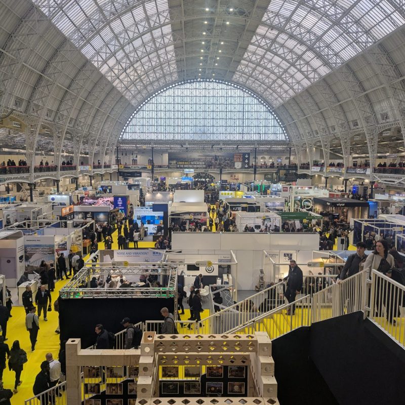 Stelling Properties team at London Build 2025 MMC stage