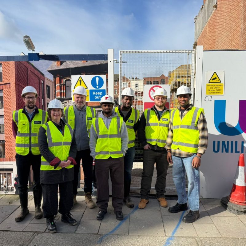 Portsmouth University students visit Stelling Properties’ latest modular construction project in Southampton